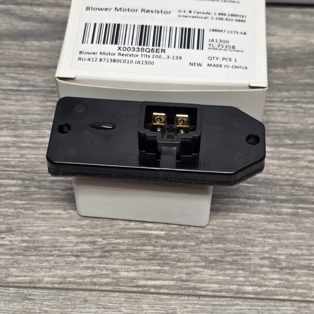 Blower Motor Resistor 2000-2006 Tundra 871380C010 RU-412 973-139 JA1300 4-Pin